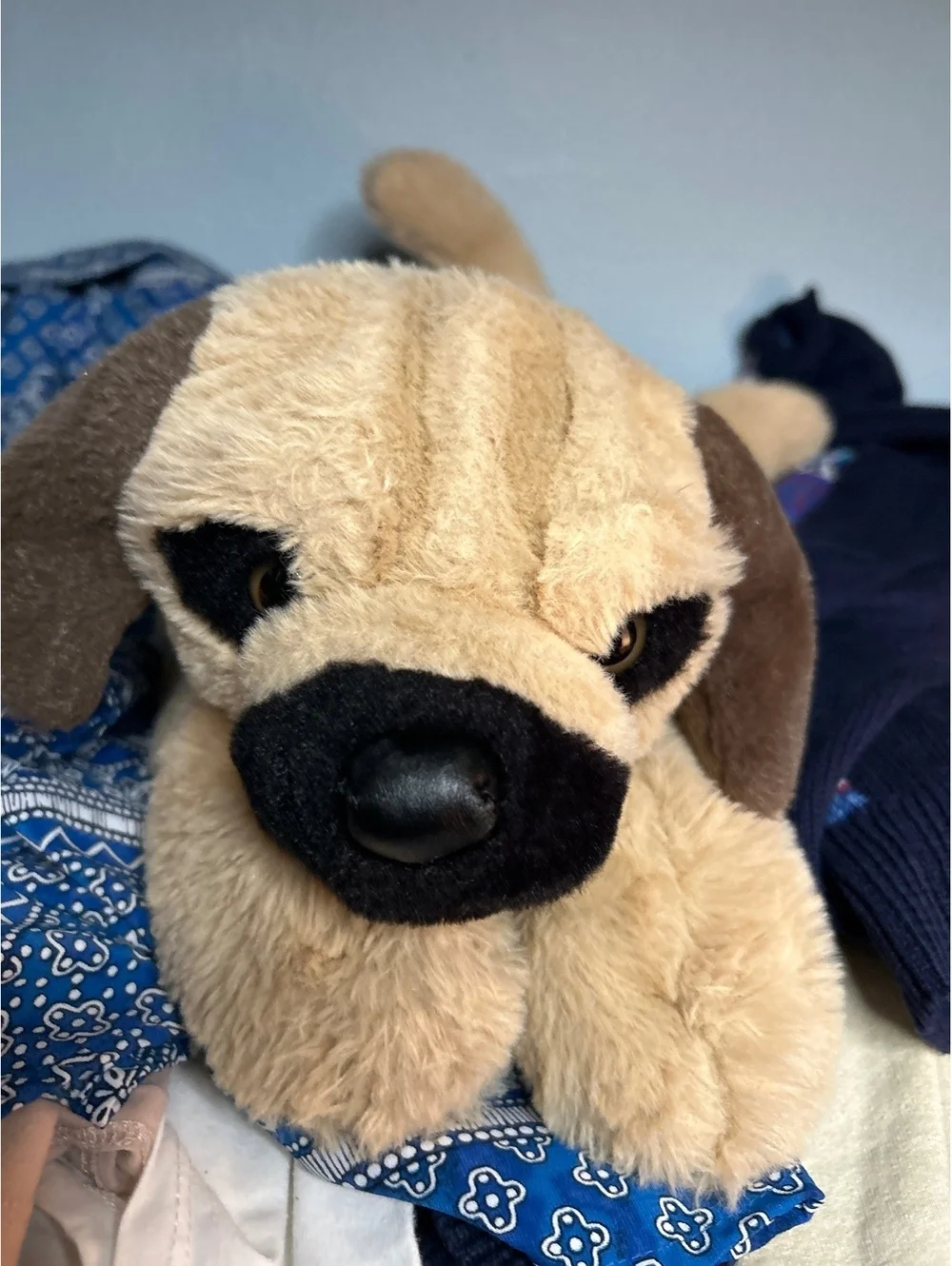 FAO Schwarz Plush Pug Dog Stuffed Animal